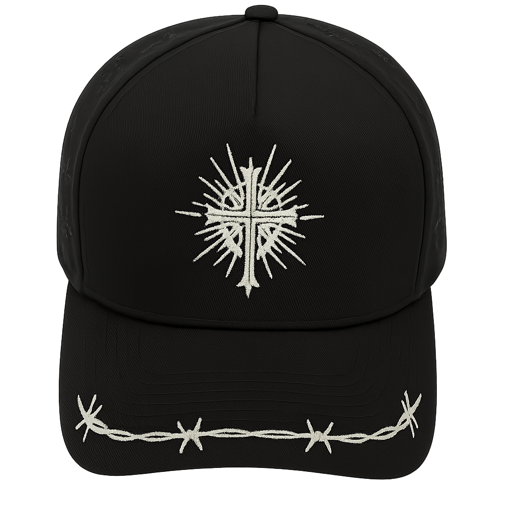 Barbed wire cross Hat